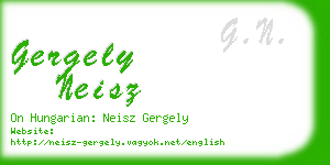 gergely neisz business card